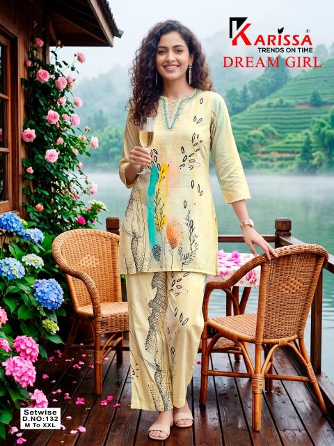 Karissa dream girl 128 to 132 coord set wholesalers of women clothing